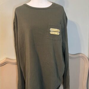 Men's Long Sleeve Shirt - Olive